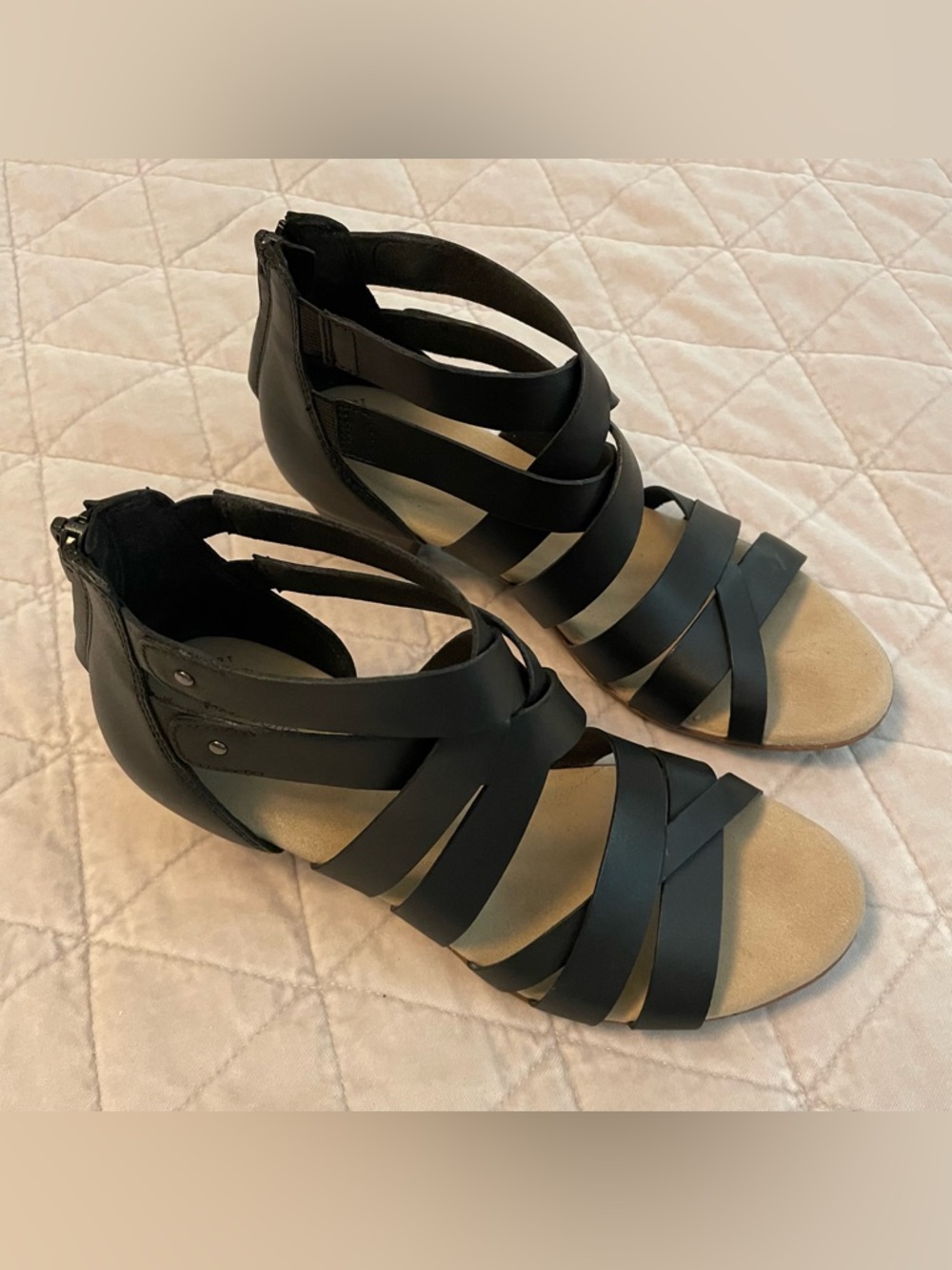 Clarks Valerie Dream Black Strappy Sandal